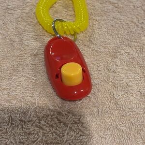 Red and Yellow Dog Training Clicker